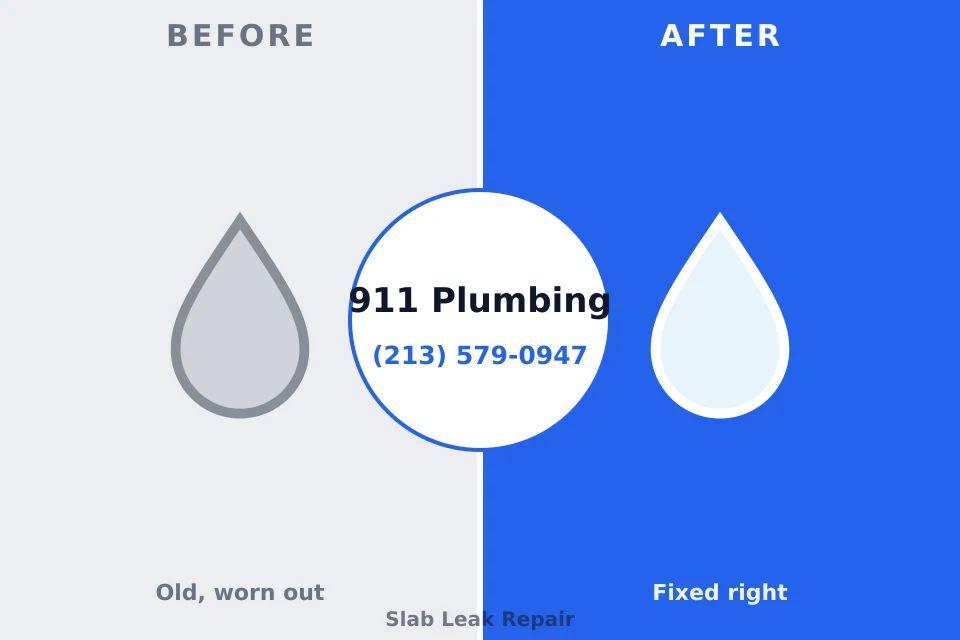 Before and after: plumbing repair Essex Junction, VT